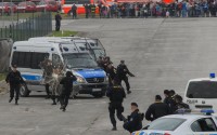 Display of Czech and Polish Police Riot Units